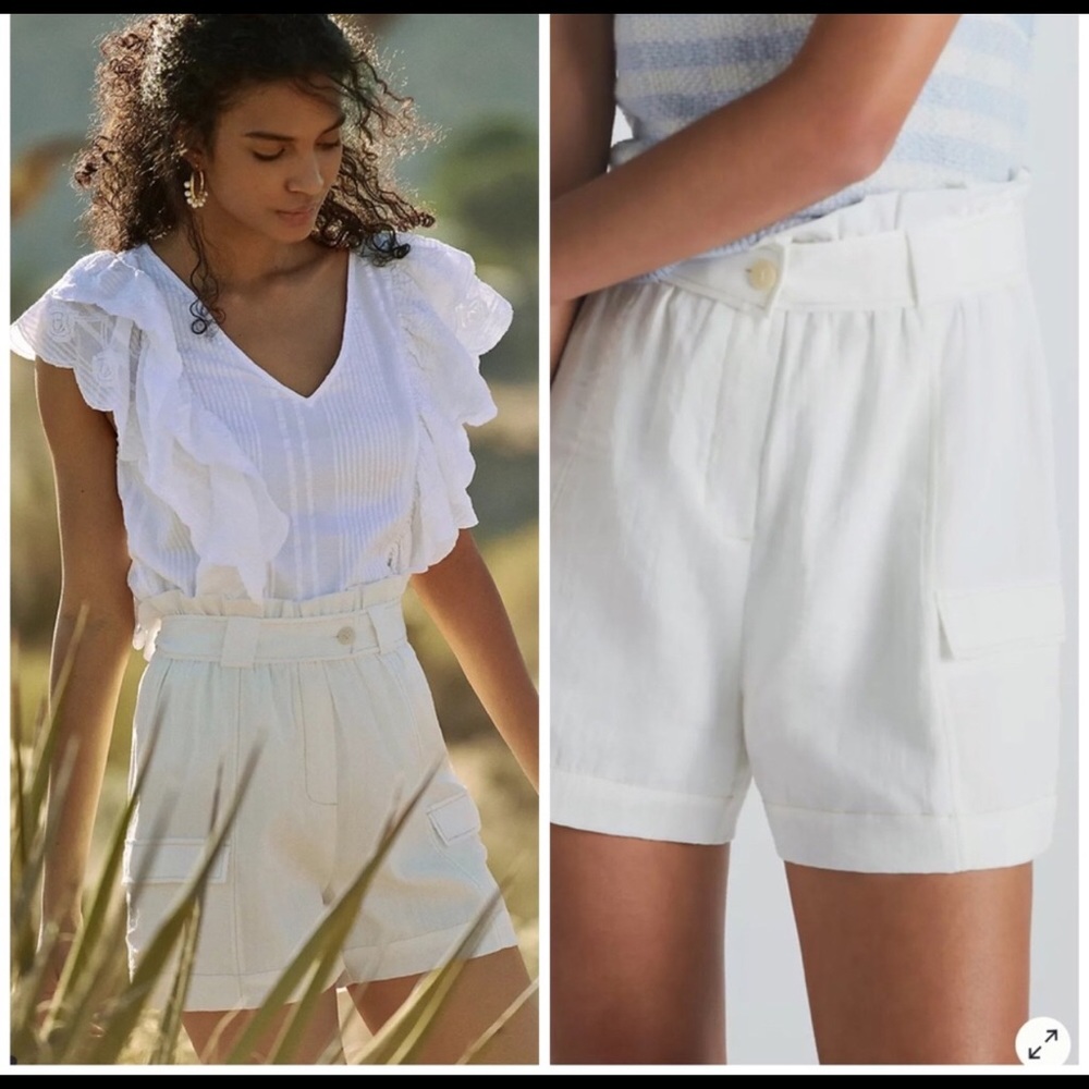 NWT Moon River Cinched Cargo Shorts Slate